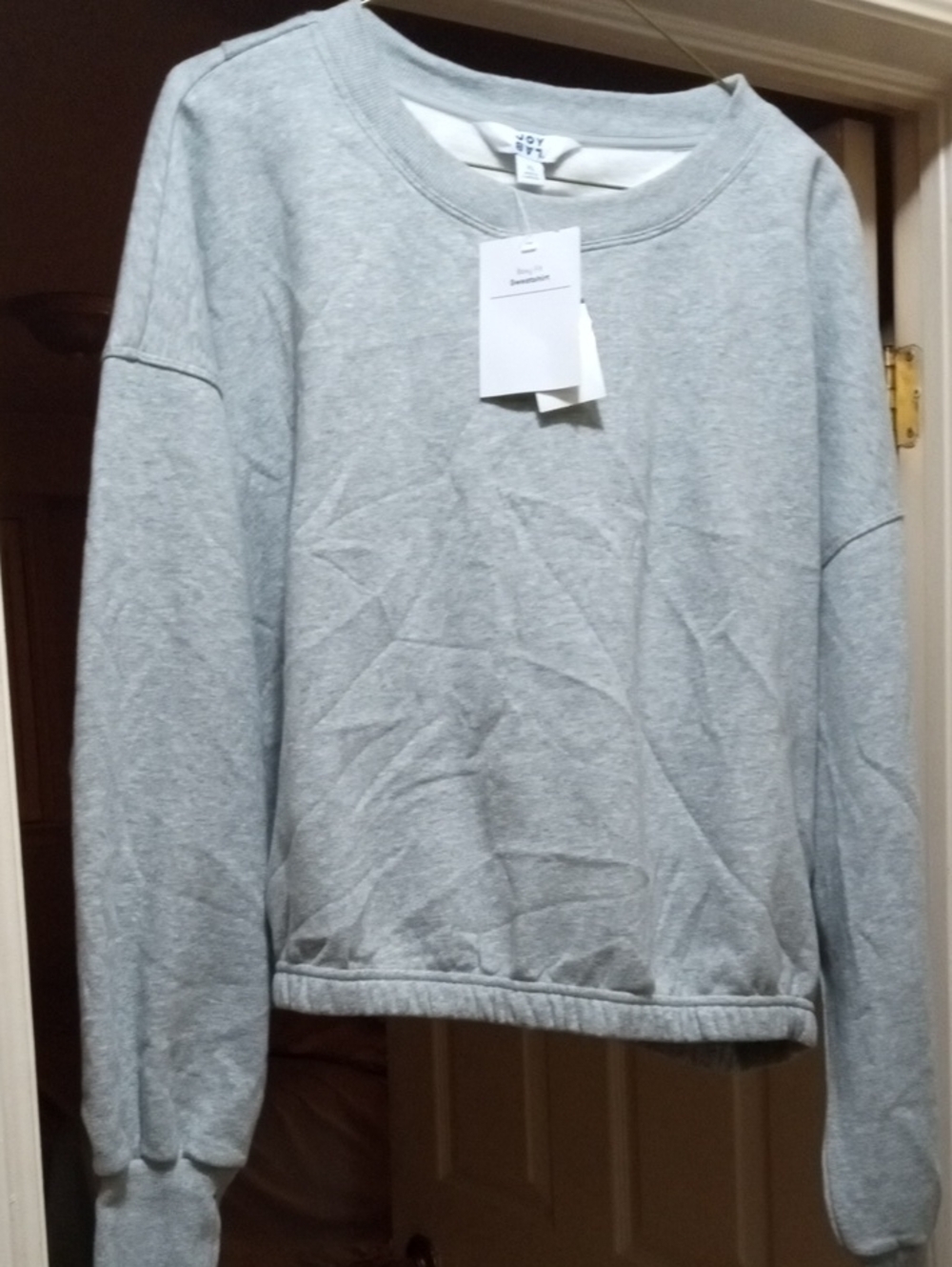 JoyLab Light Gray Women's Crewneck Sweatshirt